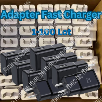 Wholesale Bulk Adaptive Fast USB Wall Charger US Block Power Adapter For Samsung