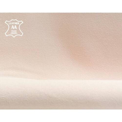 Light Cream Pink Suede Leather 5 sqft Soft Velour ANGEL WING 1289 0.7 mm/1.75 oz - Picture 1 of 10