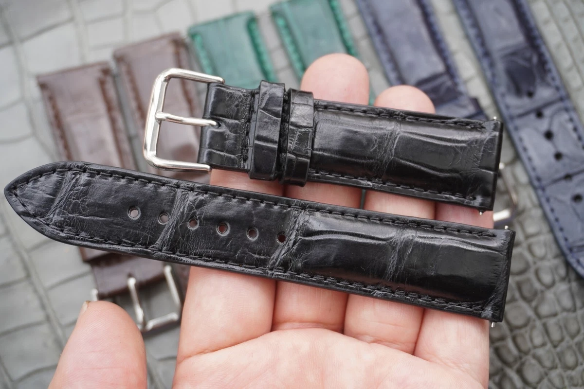 Alligator 18 mm Band Width Wristwatch Bands for sale | eBay