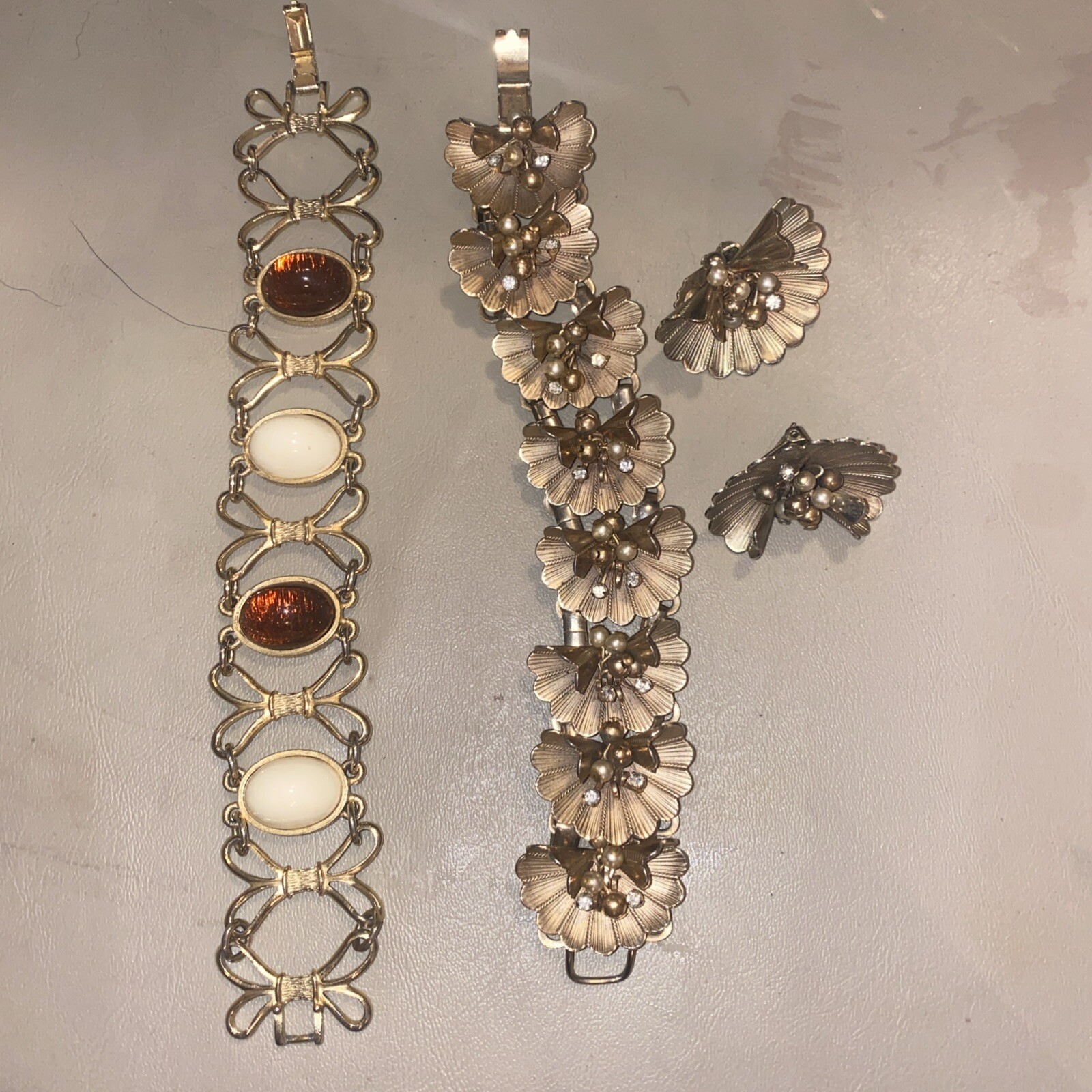 Antique Bracelet Earring Set - image 1