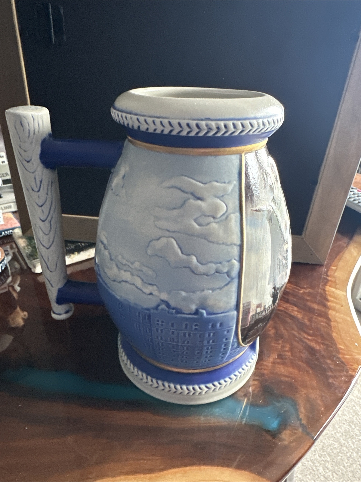 Miller Beer 2001 Norman Rockwell Baseball Bottom Of The Sixth Stein Mug. No Box