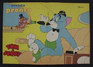 Details About 1970s Hanna Barbera Spanish Vintage Magazine Tom Jerry Cartoon Poster Cigar