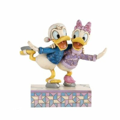 Jim Shore Donald Daisy Duck Pairs Ice Skating 4033269 Disney