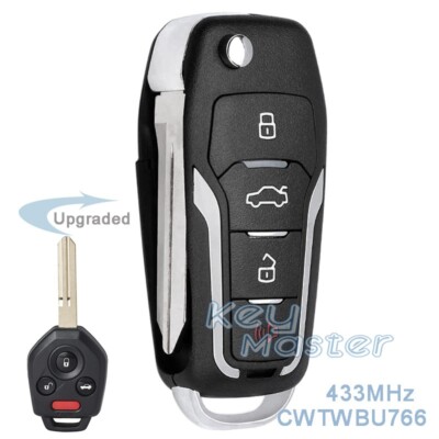 for Subaru Legacy Outback Tribeca 2008-2011 Flip Remote Car Key Fob CWTWBU766