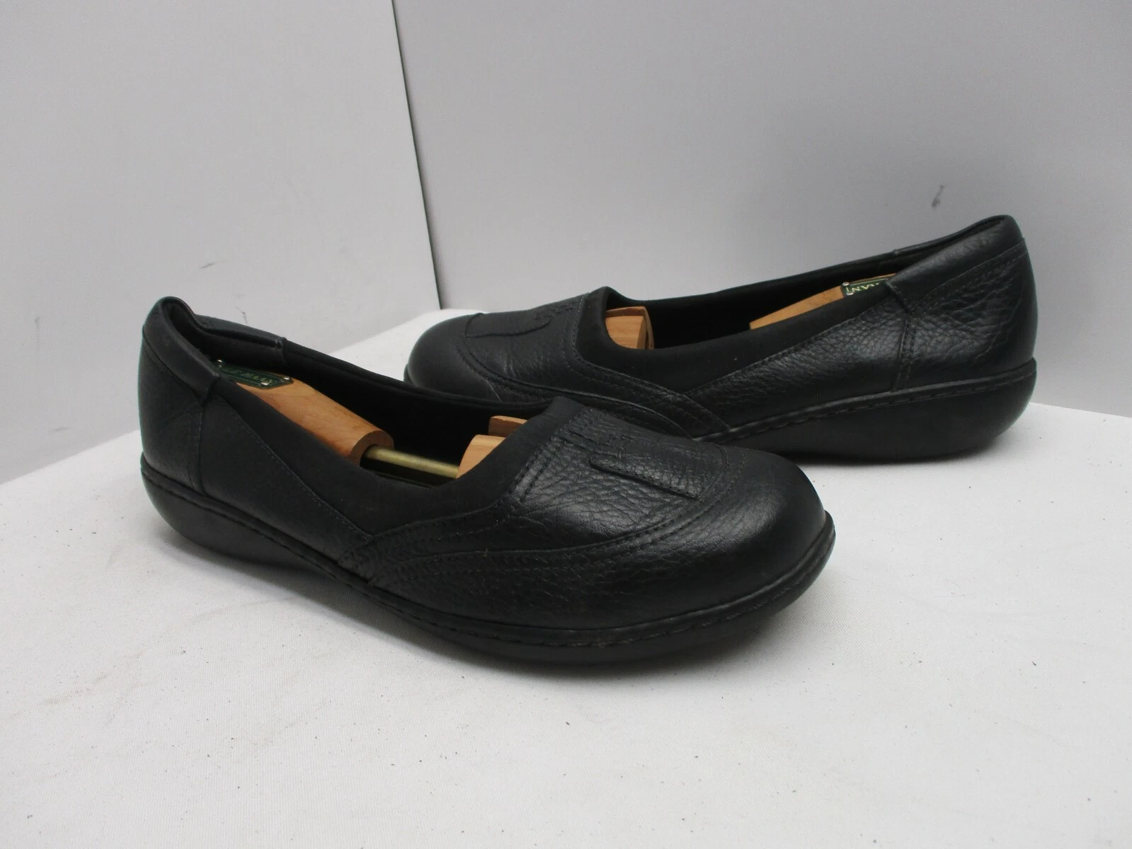 Mocassini donna Clarks neri in pelle taglia 10 stile M 26067333