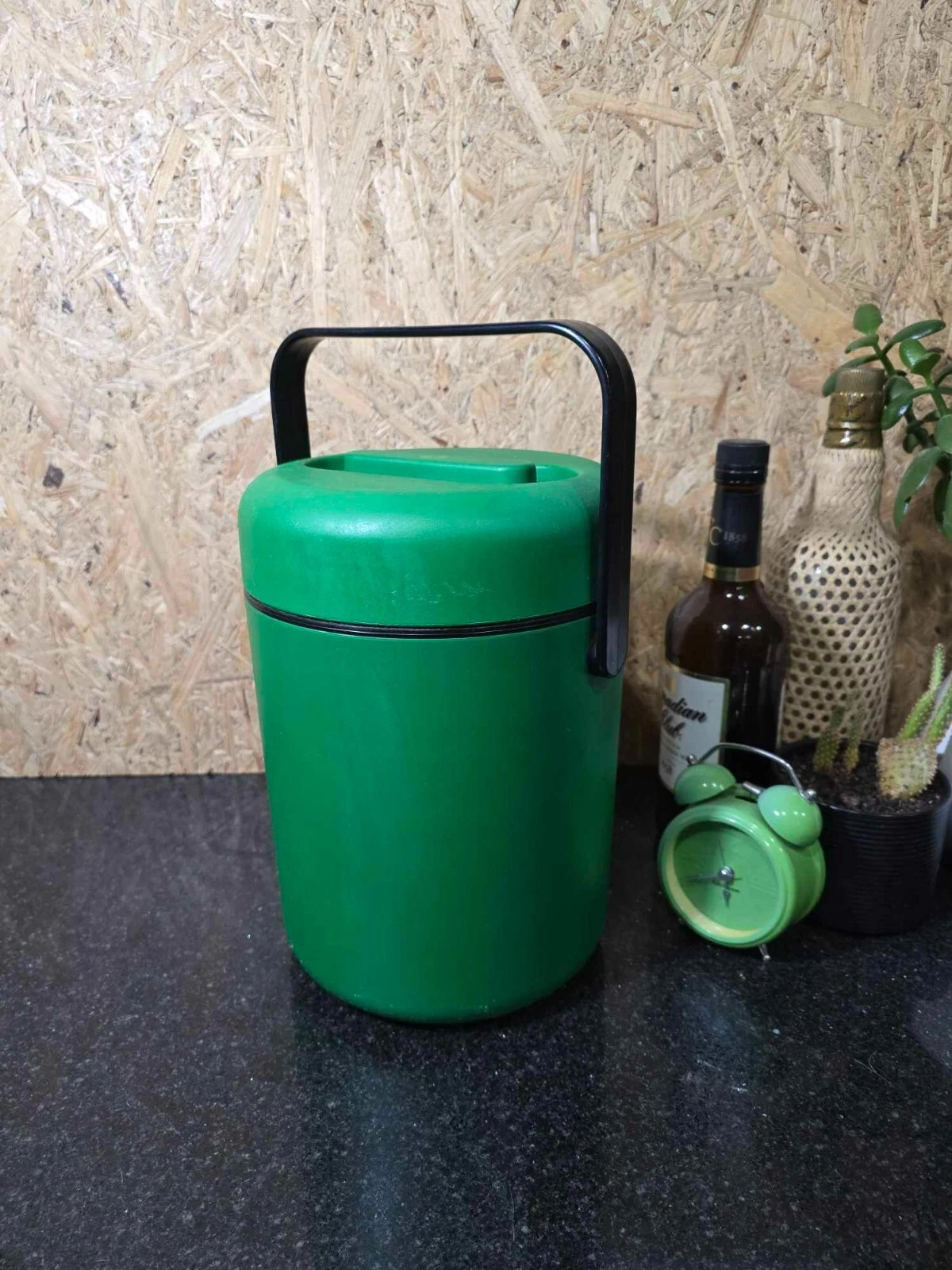 DECOR 521 Buddy Deluxe Insulated Retro GREEN Drink & Food Cooler Picnic Chiller
