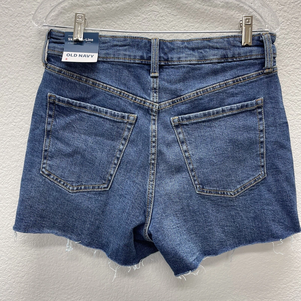 Old Navy Shorts Womens 8 Rise Sky Hi A Line Secret Smooth Pockets
