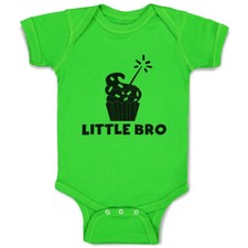 Baby Bodysuit Little Brother Cupcake Funny Cotton Boy Girl Baby Clothes