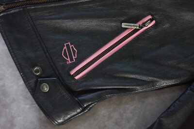 Harley Davidson Women's Pink Label Swarovski Crystal Leather