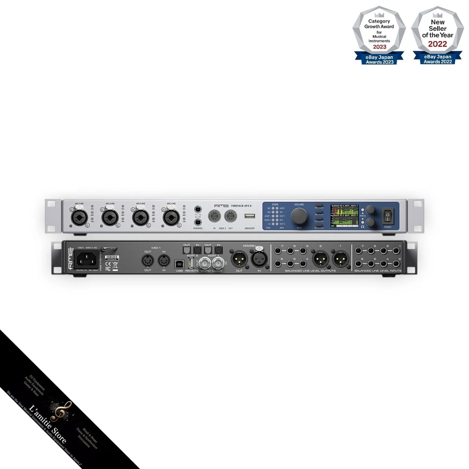 RME Fireface UFX II 2 Audio Interface Japan USB MIDI Analog Recording 48cm New - Image 4 of 4