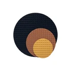 Brick Circle Round Shaped Baseplate - 3 Sizes, 26 Colors (Various Shown)