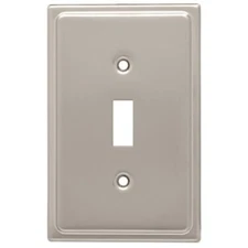 Country Fair Single Switch Plate - Satin Nickel