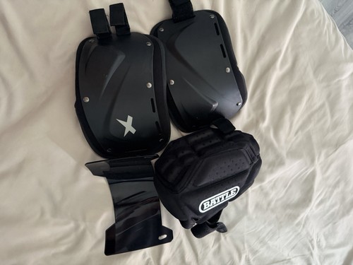 Football Padded Cap, Rib Protectors, Black Tinted Visir