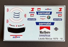 Figurine e decalcomanie casco pilota personalizzate 1/18 Niki Lauda 1979 italiano G.P. Brabham