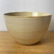 Vintage Sango Coral Sand Large Ceramic Mixing / Serving Bowl