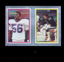 1984 Topps LAWRENCE TAYLOR TODD CHRISTENSEN Raiders Giants All Pro Foil Sticker