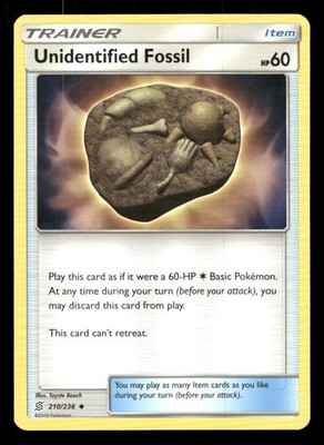 Unidentified Fossil 210/236 Unified Minds NM/M Pokemon