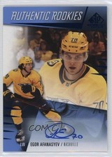 2023-24 Upper Deck SP Game Used Authentic Rookies Egor Afanasyev #214 Auto 1t5l