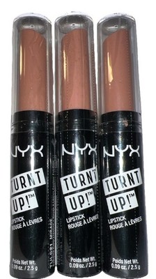 (Pack Of 3) NYX Turnt Up! Lipstick #TULS21 MIRAGE (New/Sealed/SeeAll Photos)
