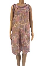 Vintage 1950s Eyeful Romantic Floral Scallop Trim Nightgown Small sheer S Small