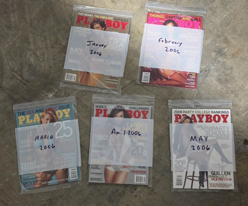 Playboy Magazine 2006 Set - 5 Issues With Centerfolds