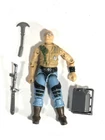 Vintage 1984 GI JOE ARAH - Buzzer Figure With Saw, Backpack, Blade Weapon