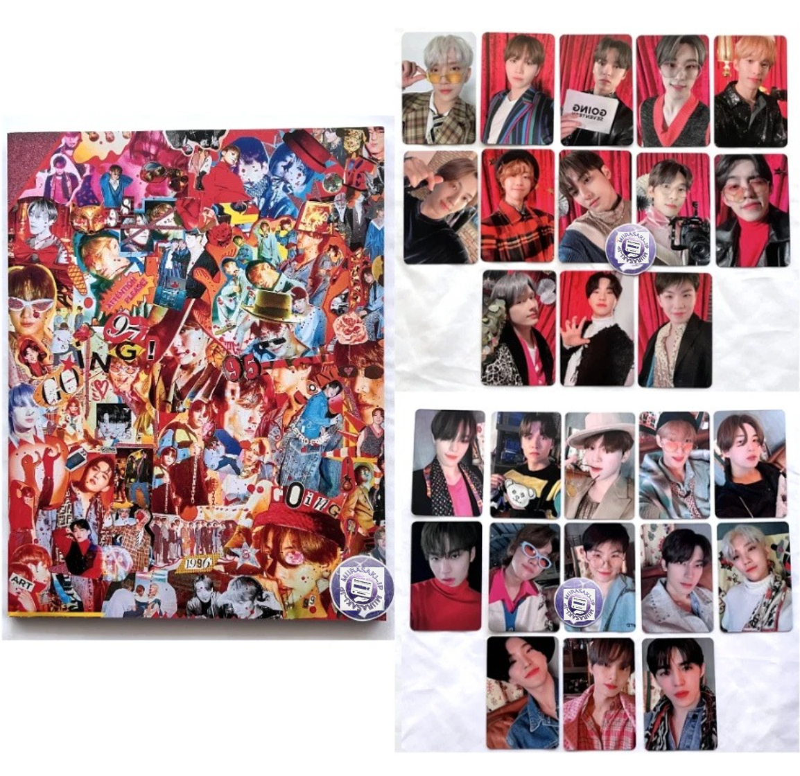 SEVENTEEN GOING MAGAZINE BLACK WHITE ver. OFFICIAL 26 PHOTOCARDS
