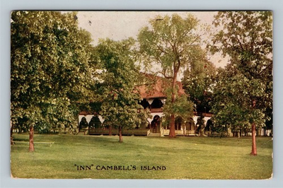 #ad #ad Inn At Cambell#x27;s Island 1979 Fire Destroyed Illinois c1909 Vintage Postcard $0.99