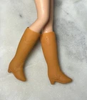 Vintage Clone *Barbie* Shoes: Burnt Orange Equestrian Boots (A) Unmarked & Read