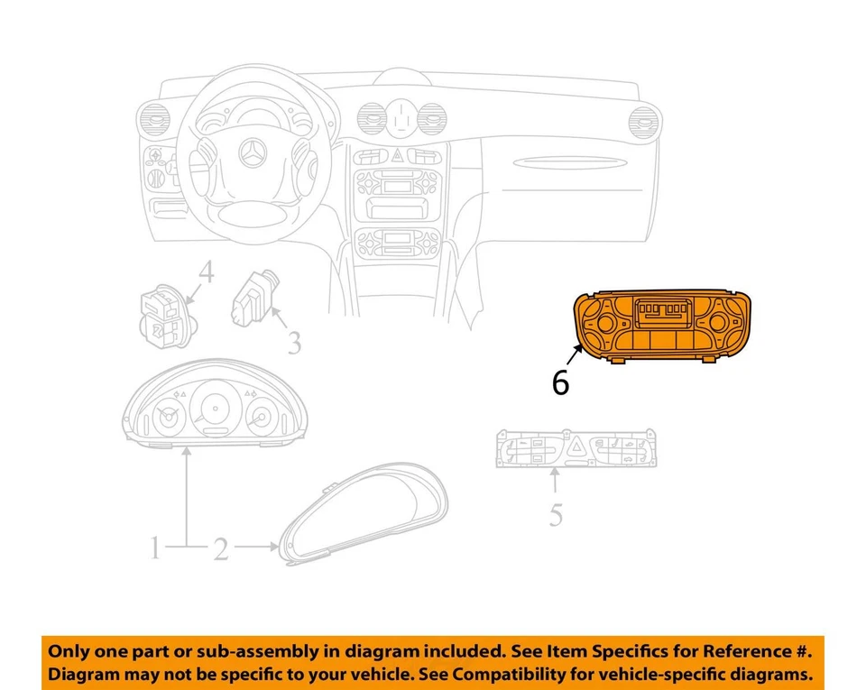 Mercedes-Benz Clk500 2006-2006 aire acondicionado calefacción climatización A 203 830 38 85 APSBB Foto 3 de 4