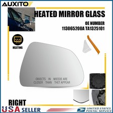 For Tesla Model 3 2017-2023 Right Passenger Side View Mirror Glass Heated Power