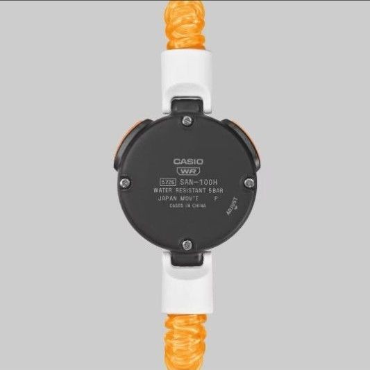 CASIO Sauna Watch SAN-100H-1BJR orange white Waterproof Timer Bath
