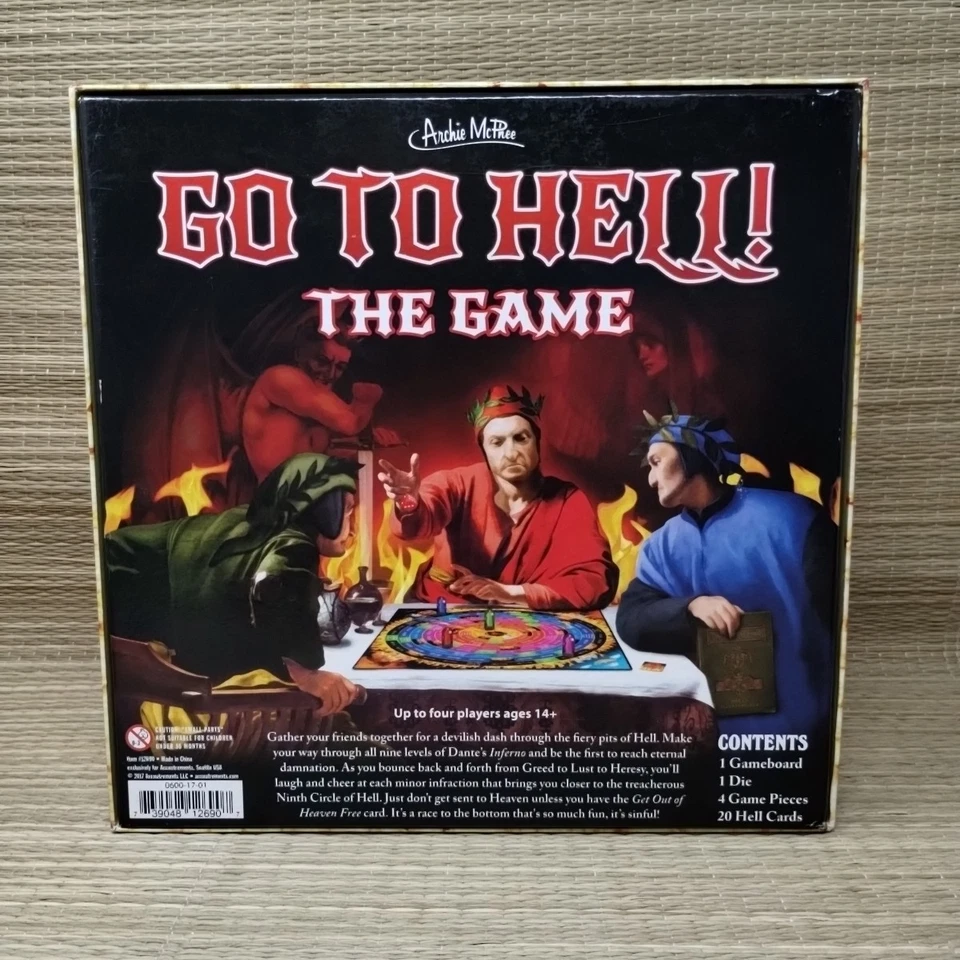 Archie McPhee Go to Hell! The Board Game Complete Open Box - Image 3 of 4