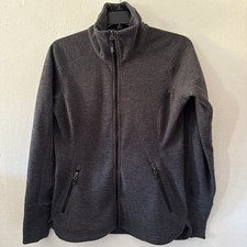 Marmot Full Zip Sweater Fleece Jacket Women s S/P Gray Outdoor Hiking
