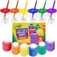Kids Painting Set, Washable Paint for Kids with Paint Cups, Toddler Paintbrus