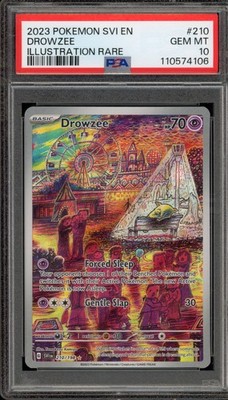 Pokemon Drowzee Scarlet & Violet Illustration Rare #210 PSA 10 Gem