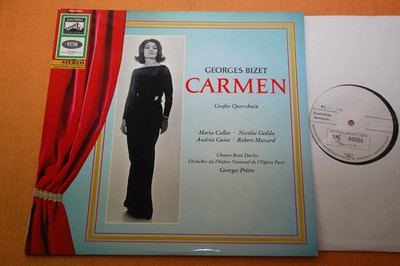 Callas Pretre Bizet Carmen Highlights White Label Test Pressing '65 ASD 2282 NM