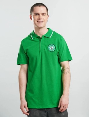 CELTIC Fußball Poloshirt Herren MEDIUM Official Logo Oberteil T CEP4