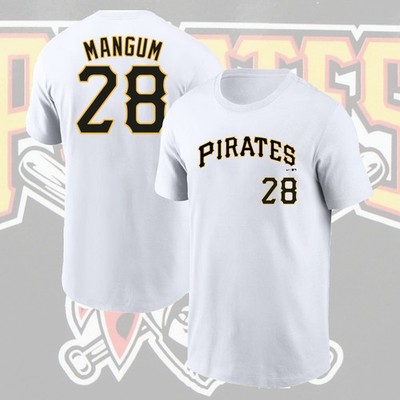 NEW SALE! Jake Mangum #28 Pittsburgh Pirates Name & Number 2026 Fan Gifts