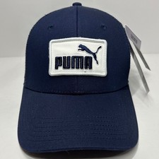 Puma Navy Blue Hat Adjustable Snapback Mesh Cap Brand New