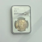 1884-O $1 Morgan Silver Dollar NGC MS65 Uncirculated Great Obverse Toning!