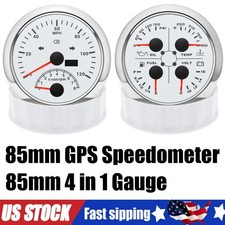 2 Gauge Set 85mm Gps Speedometer 120mphtachometer 4-in-1 Multifunction Us