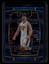 2021 Panini Select #22 Luka Garza ROOKIE  Silver Prizms Pistons