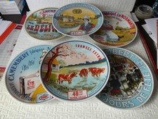 GENEVIEVE LETHU 6 ASSIETTES A FROMAGE REGIONALES