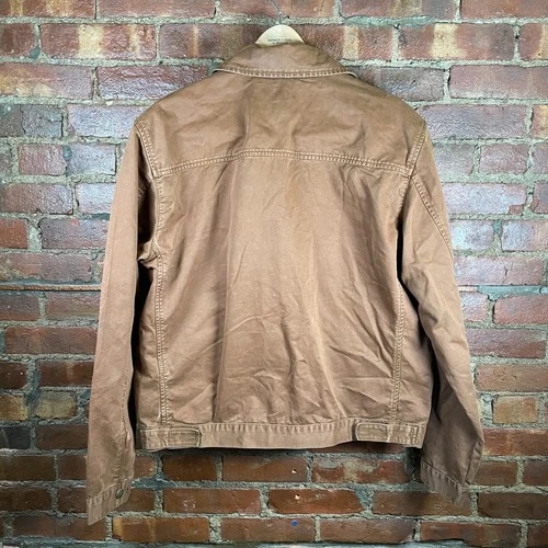 Atlantic Rancher Boatyard Cruiser Jacket Mens L Tobacco Cotton Chore Pristine image 2