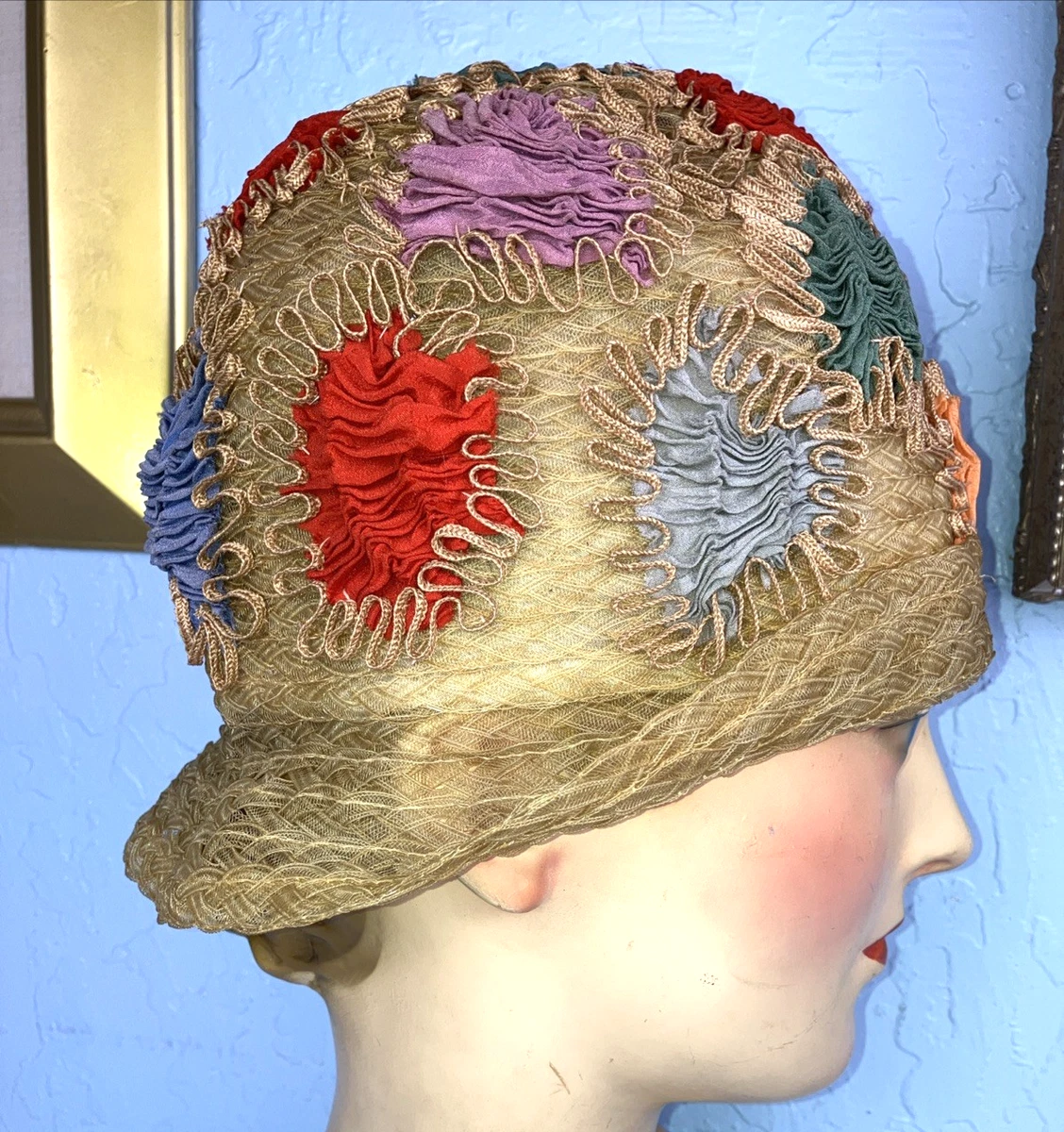 Cloche Straw Vintage Hats for Women for sale | eBay display picture 1