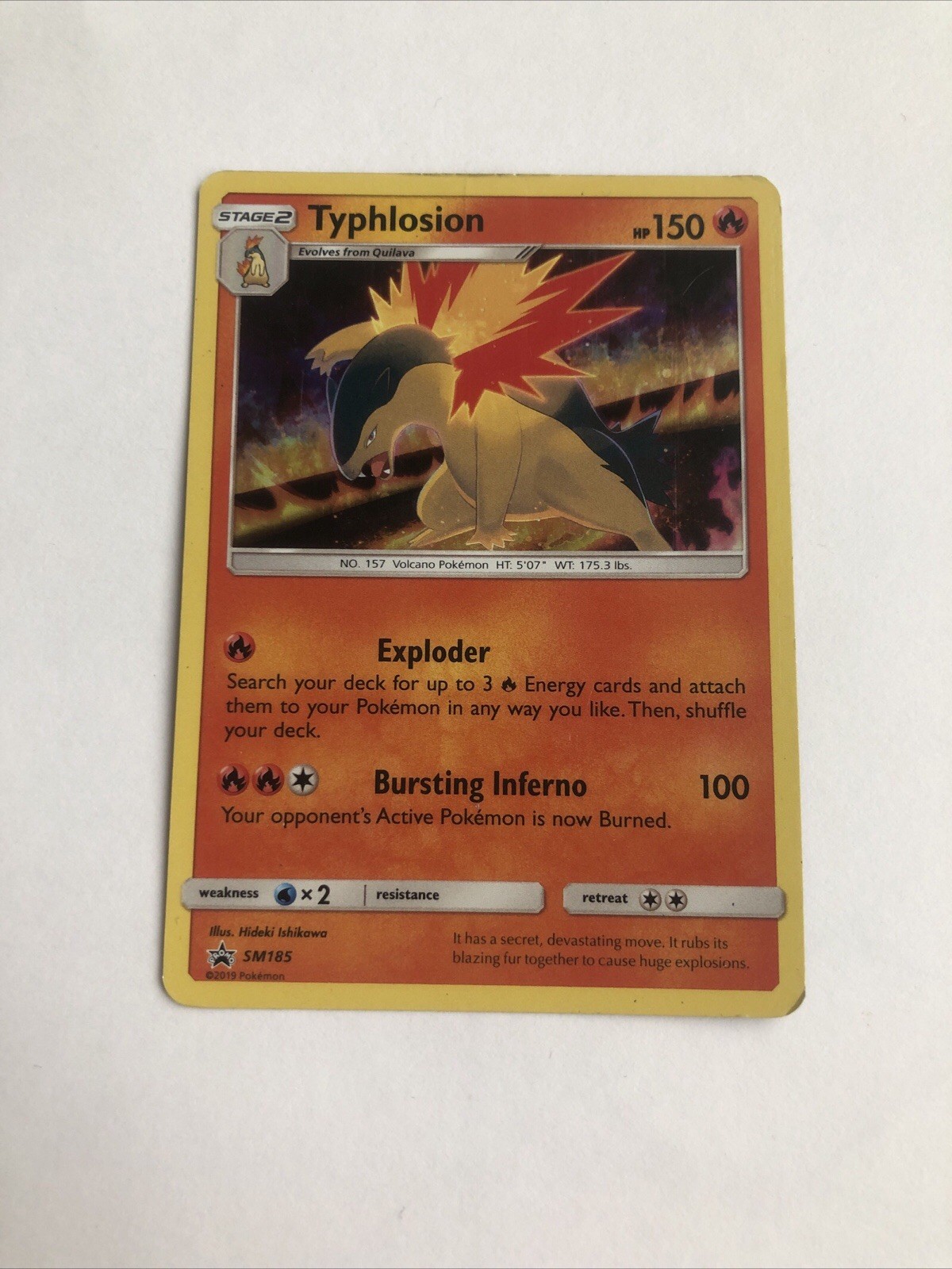 Typhlosion SM185 Black Star Promo NM