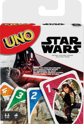 UNO Star Wars Matching Card Game Featuring 112 Cards with Unique Wild Card & Ins