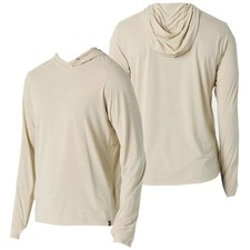 Patagonia Mens Capilene Cool Ultra Hoody L/S T-shirt - Pumice / Dyno White X-Dye