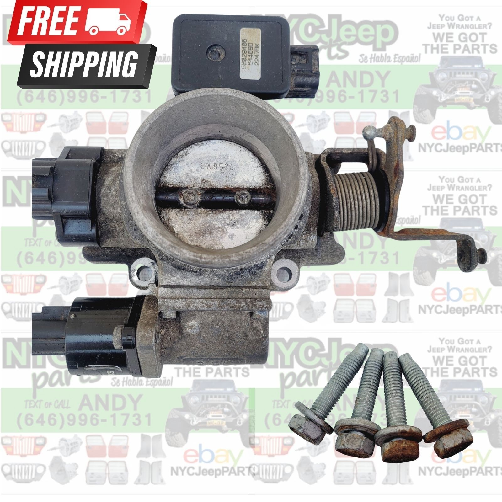 1998 Jeep Wrangler TJ 4CYL 2.5 Throttle Body Original OEM 53032016